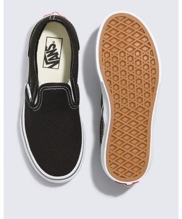 Kids Van Classic Slip On Black / True White Shoe